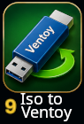 Copy iso to Ventoy special format multi-boot usb system.